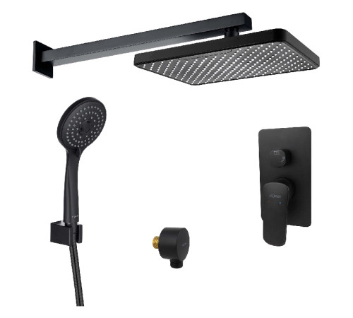 Душевой комплект 4 в 1 Aquatek Вега (AQ1046MB+AQ2081MB+AQ2454MB+AQ2010MB) AQ1072MB