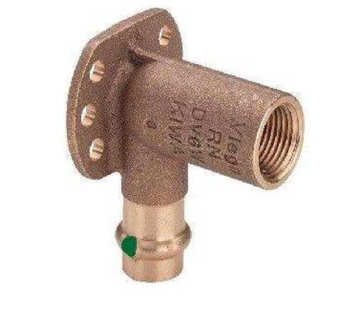 Водорозетка Viega Sanpress 15x1/2 ВР 45 мм бронза 116552