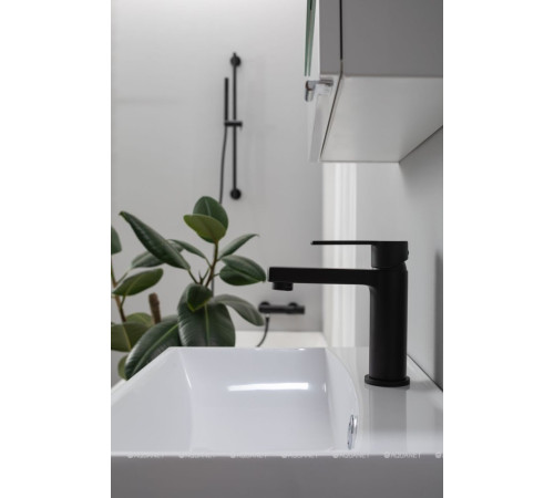 Смеситель для раковины Paffoni RINGO без донного клапана черный матовый RIN071NO