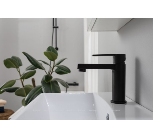 Смеситель для раковины Paffoni RINGO без донного клапана черный матовый RIN071NO