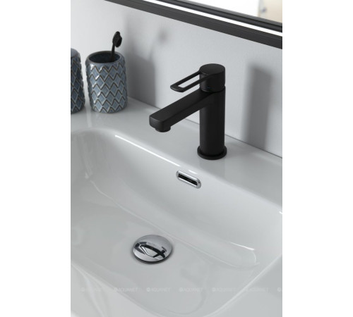 Смеситель для раковины Paffoni RINGO без донного клапана черный матовый RIN071NO