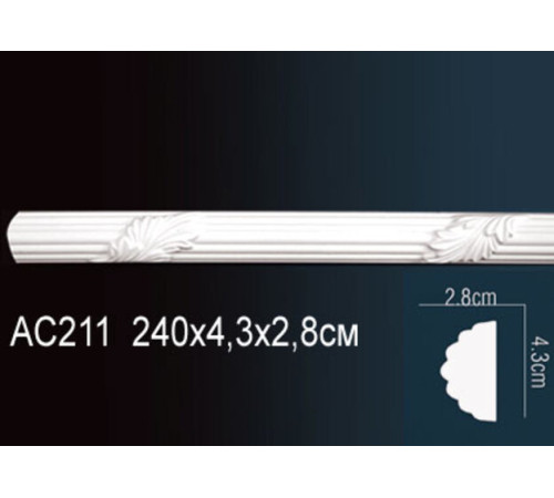 Молдинг Perfect полиуретановый с орнаментом AC211