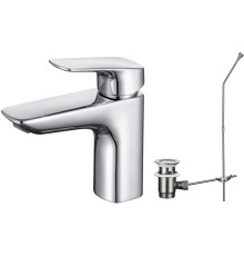 Смеситель для раковины Aquanet Вега с донным клапаном хром AQ1011CR