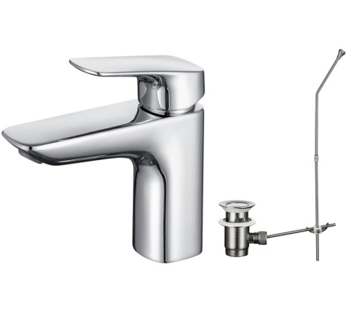 Смеситель для раковины Aquanet Вега с донным клапаном хром AQ1011CR