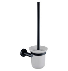 Ершик для унитаза настенный Aquanet ВЕГА матовый черный AQ4010MB