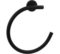 Полотенцедержатель-кольцо Aquanet Вега матовый черный AQ4012MB
