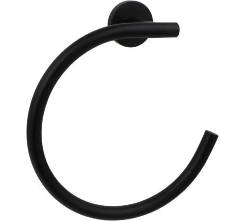 Полотенцедержатель-кольцо Aquanet Вега матовый черный AQ4012MB