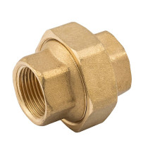 Сгон-американка прямой ELSEN Metalit ВВ 1 1/2 латунь с плоским уплотнением EBF21.112