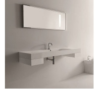 Раковина Kerasan Cento 140х45 см 1 отв. белый 353501