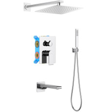 Душевой комплект 4 в 1 Aquanet ЛИРА 3 режима хром AQ1473CR