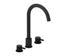 Смеситель для раковины AM.PM Scandinavian Pure на 3 отверстия черный матовый 360200300