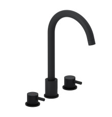 Смеситель для раковины AM.PM Scandinavian Pure на 3 отверстия черный матовый 360200300