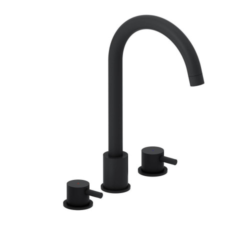 Смеситель для раковины AM.PM Scandinavian Pure на 3 отверстия черный матовый 360200300