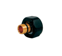 Резьбовое соединение Schlosser для стальных труб M22x1.5 x 1/2 чёрное 602700002.9005 RAL 9005