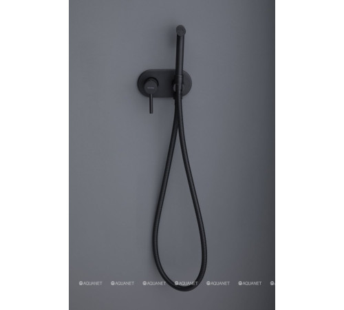 Смеситель с гигиеническим душем Allen Brau Priority скрытая часть черный матовый 5.31005-31