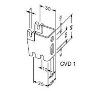 Консоль настенная Zehnder CVD 1 25/30 мм белый RAL 9016 795041