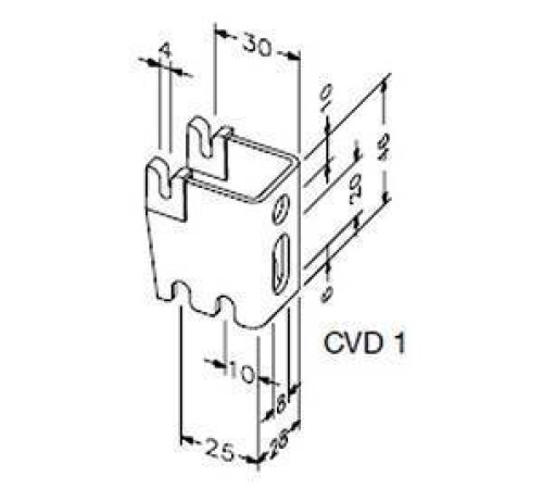 Консоль настенная Zehnder CVD 1 25/30 мм белый RAL 9016 795041
