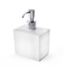 Дозатор для жидкого мыла настольный 3SC Mood White белый матовый/хром MW01DASL