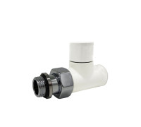Клапан запорный SR Rubinetterie Tondera Light прямой 1/2 белый 0779-1500VC0A