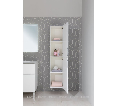 Шкаф-пенал Aquanet Алвита new 35 белый матовый 00277558