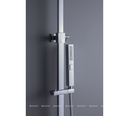 Душевая система Allen Brau INFINITY 2.0 с изливом верхний душ 250x250 мм хром 5.21029-00