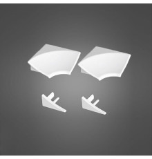 Набор заглушек и угловых соединений Ravak для декоративной планки 11 белый B460000001