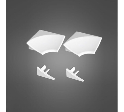 Набор заглушек и угловых соединений Ravak для декоративной планки 11 белый B460000001