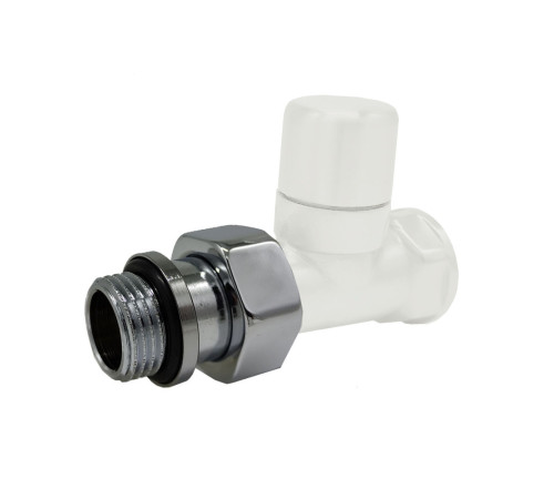 Клапан запорный прямой SR Rubinetterie Ovus 1/2 белый 0454-1500VC0A