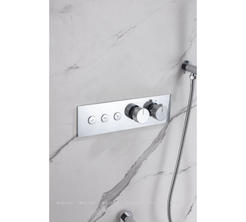 Смеситель встраиваемый Allen Brau Liberty X3 термостат 3 выхода Push key хром 5.33003-00