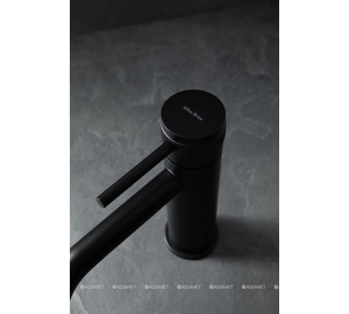 Смеситель для раковины Allen Brau Priority 3.0 излив 125 мм черный матовый 5.31A01-31