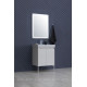 Тумба с раковиной Aquanet Nova Lite 60 2 двери белый глянец 00302523