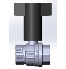 Кран шаровой ELSEN Strong 1/2 ВВ ручка из полимера EVS1500T