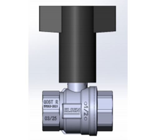 Кран шаровой ELSEN Strong 1/2 ВВ ручка из полимера EVS1500T