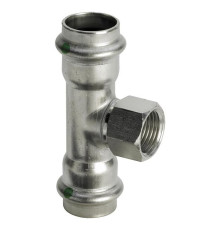 Тройник Viega Sanpress Inox нержавеющая сталь 18х1/2х18 мм 437152