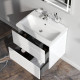 Тумба под раковину подвесная AM.PM Gem 60 см 2 ящика белый глянец M90FHX06022WG