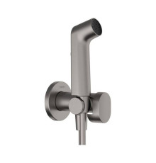 Гигиенический душ Hansgrohe Bidette S 1jet EcoSmart со шлангом и держателем шлифованный черный хром 29232340