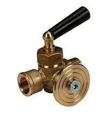 Кран трехходовой для манометра Giacomini R228I 1/2 R228IY003