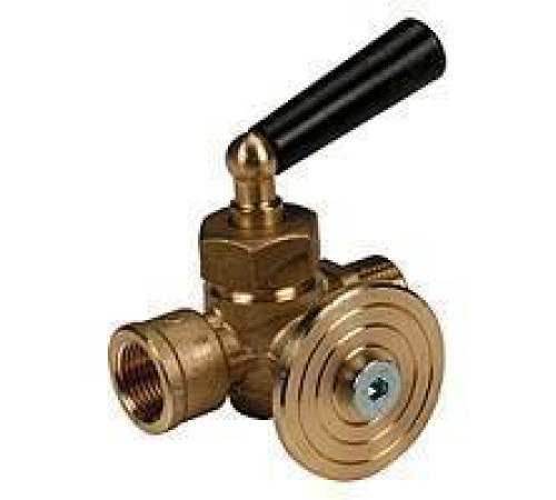 Кран трехходовой для манометра Giacomini R228I 1/2 R228IY003