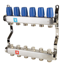 Коллекторная группа Hogart Premium 1 x 3/4 EK 6 выходов без расходомеров HOGMS40606