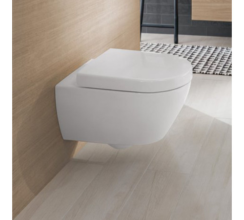Сиденье для унитаза Villeroy & Boch Subway 2.0 с микролифтом белый 9M68S101