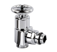 Вентиль угловой ручной SR Rubinetterie Prestige & Minimal 1/2 маховик хром 0335-1500C000