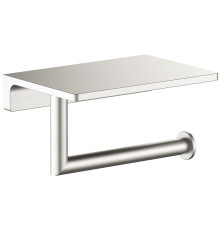 Держатель туалетной бумаги с полкой Timo Saona 147х100 мм никель 13043/13