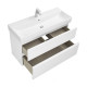 Тумба под раковину подвесная Roca Oleta 100х37х54 см 2 ящика белая A857641806