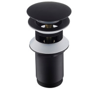 Донный клапан для раковины Timo с переливом PushOpen черный матовый 8011/03
