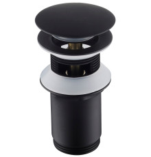 Донный клапан для раковины Timo с переливом PushOpen черный матовый 8011/03