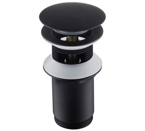 Донный клапан для раковины Timo с переливом PushOpen черный матовый 8011/03