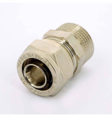 Муфта обжимная Uni-Fitt никелированная 20х3/4 НР 662N7300