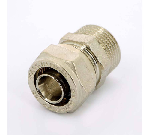 Муфта обжимная Uni-Fitt никелированная 20х3/4 НР 662N7300