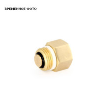 Клапан отсечной Uni-Fitt для воздухоотводчика НВ 1/2 x 3/8 никелированный 220N2100