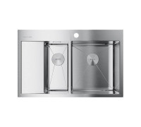 Кухонная мойка Omoikiri Akisame 78-2-R-IN 78x51 см нержавеющая сталь 4973063